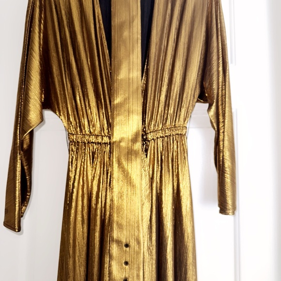 Retrofête Wayne belted metallic maxi dress - Picture 2 of 6